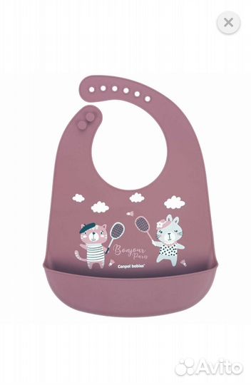 Нагрудник canpol babies новый силиконовый