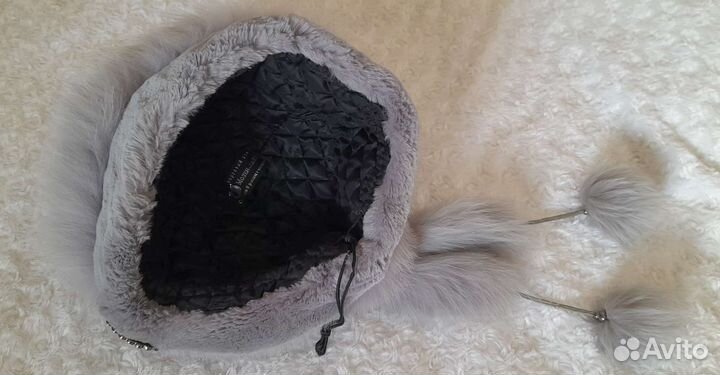 Шапка Женская,Зима,Натур. Мех: Песец + Норка Стриж