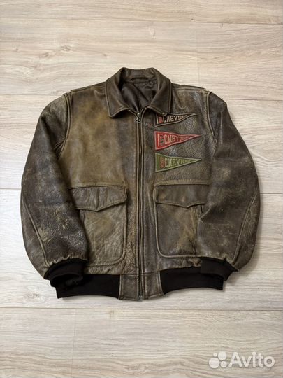 Винтажный кожаный пилот Chevignon 1957