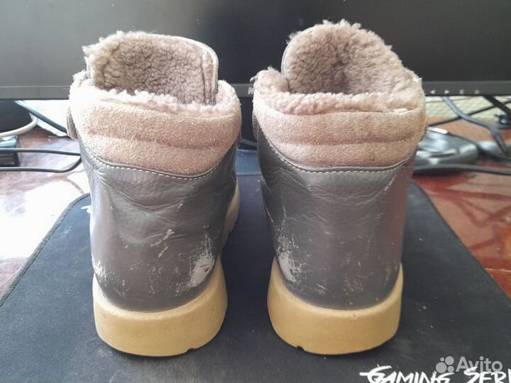 Ортопедические детские зимние кожаные ботинки