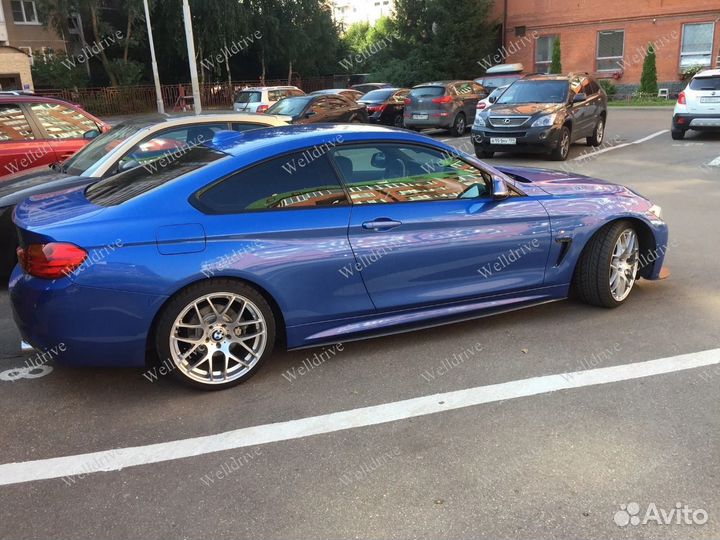 Лезвия на пороги BMW 4 F32 F36 глянц тюнинг