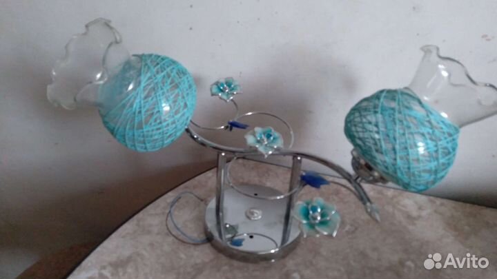 Люстры., светильник.,плафоны для кухни-все стекло