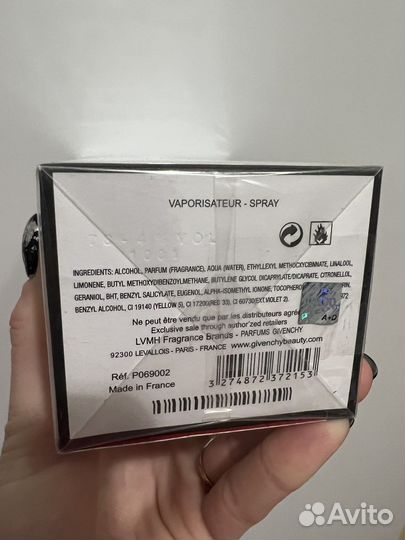 Духи L'Interdit Eau de Parfum Givenchy 80мл