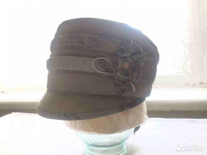 Шапка женская зимняя новая замша р. 57