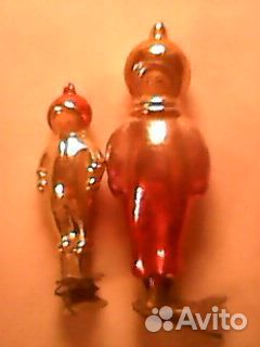 Ёлочные игрушки СССР Космонавты 60е годы