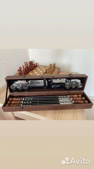 Подарочный набор шампура нож кизляр