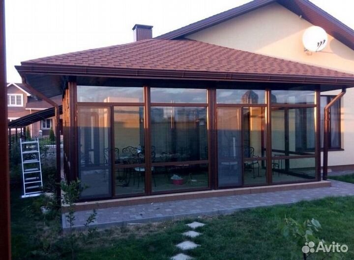 Остекление холодное для террас, веранд, беседок