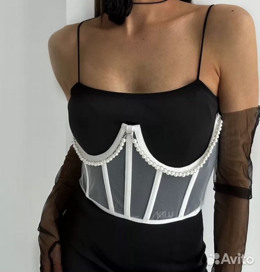 Топ корсет белый