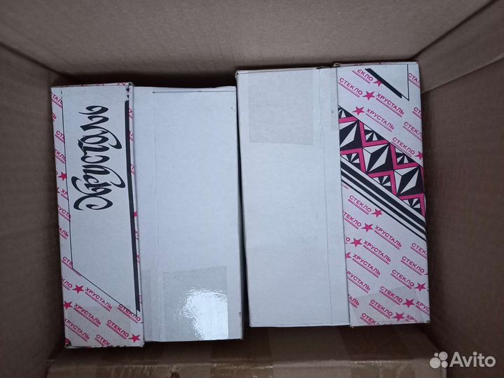 Подарочный набор бокалы, рюмки стекло хрусталь