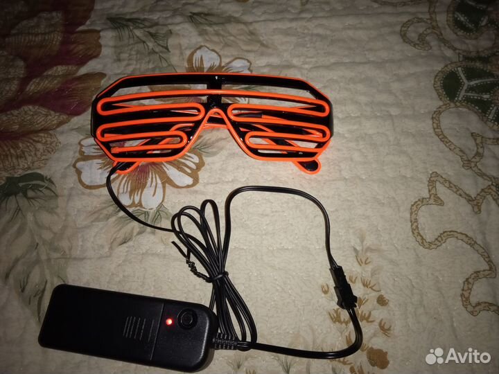Очки неоновые светящиеся