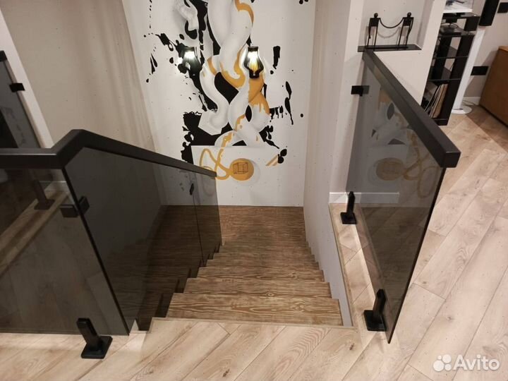 Ограждения для балконов Перила из стекла