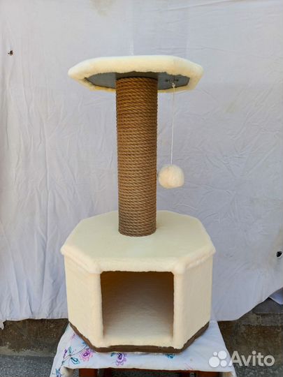 Домик для кошки с когтеточкой