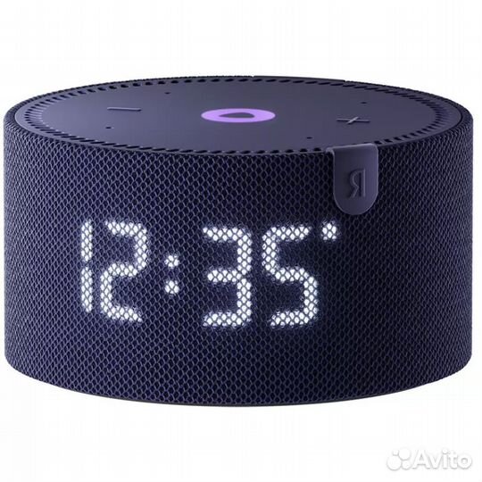 Умная колонка Яндекс.Станция Мини с часами синий