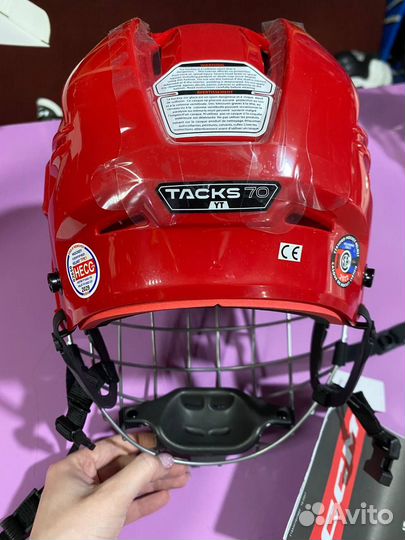 Шлем CCM Tacks 70 Combo YTH (49-53.5 см) новый
