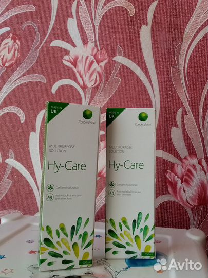 Раствор для конт. линз Hy-Care 2шт. по 250мл+100мл