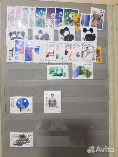 Альбом марок Китая 1980-1990 2 часть