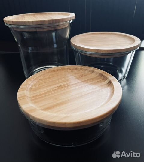 Контейнер IKEA 365+ с бамбуковой крышкой