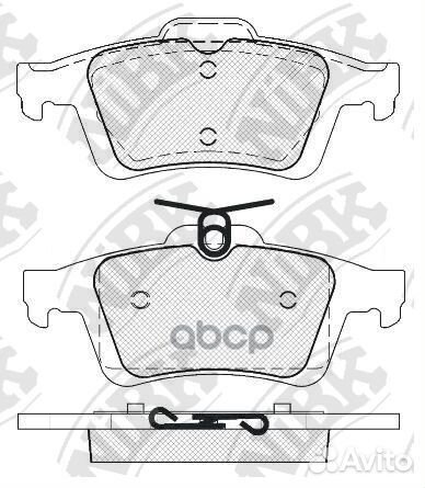 Колодки тормозные дисковые ford focus 1.6 2005