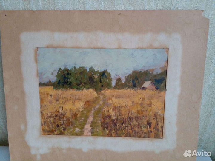 Картина маслом пейзаж. Этюды 60х гг