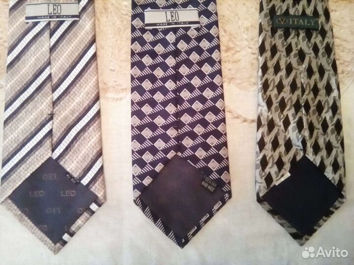 Комплект 3 шт. Галстуки Италия шелк