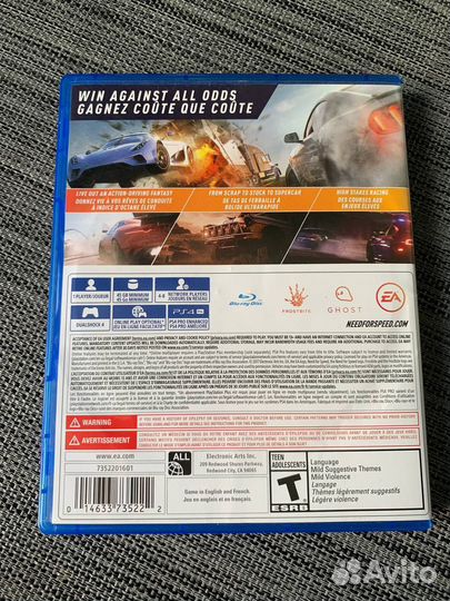 Игры для приставок — ps4 Need for Speed(eng)