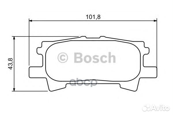 0 986 494 224 колодки дисковые задн. Lexus RX