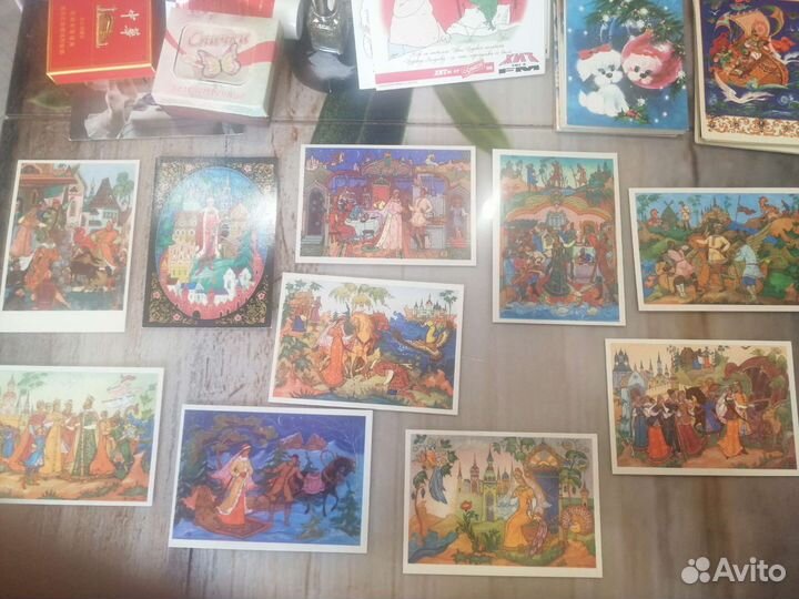 Открытки мультфильмы, сказки. Цена за все