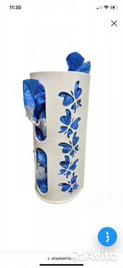 Корзина диспенсер под бахилы пакеты