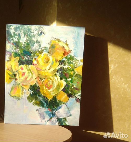 Картина маслом на холсте цветы