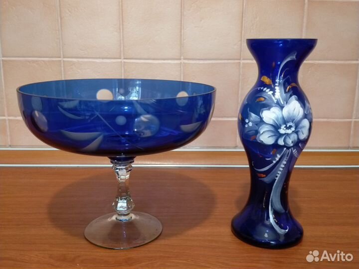 Фарфор лфз,Кахла.Хрусталь кобальт