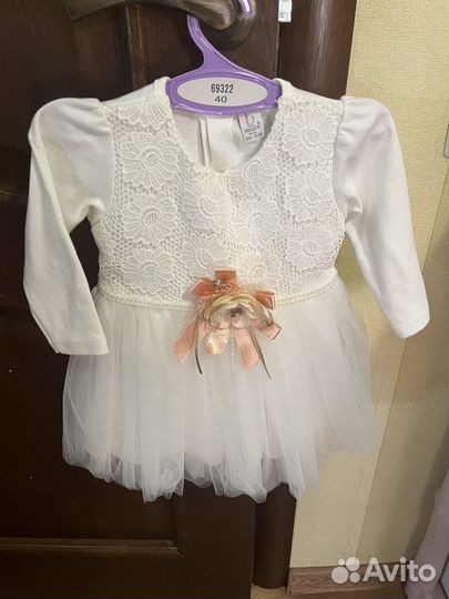 Детское нарядное платье74-80