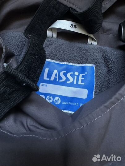 Полукомбинезон зимний и шапка 86 92 Lassie