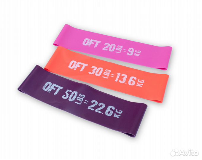 Набор из 3 широких мини-эспандеров OFT