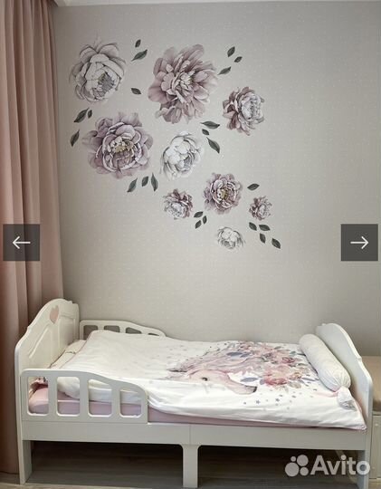 Интерьерная наклейка Пионы и Анемоны