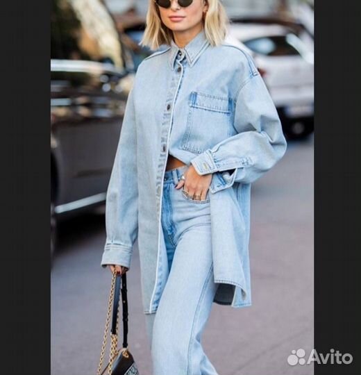 Джинсовая куртка рубашка h&m