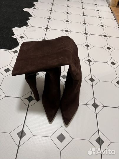 Сапоги женские натуральная замша 38