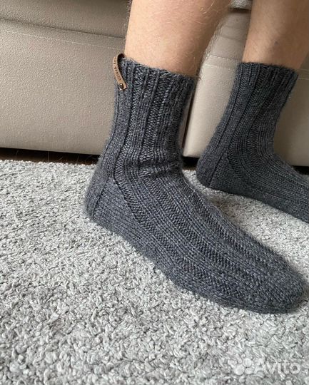 Носки мужские вязаные ручная работа