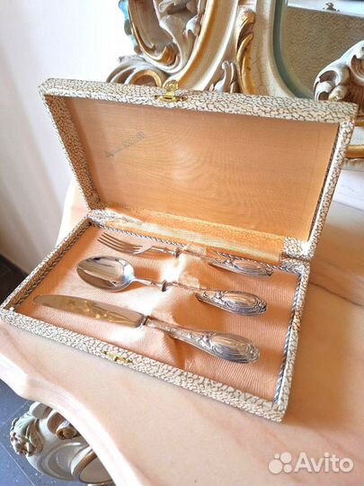 Набор десертный «Эгоист» серебро 800 пробы Германи