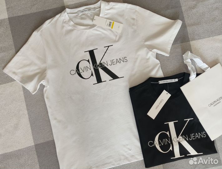 Футболка calvin klein jeans кельвин кляйн майка ск