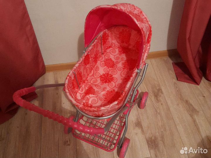 Кукла реборн силиконовая девочка(с коляской)