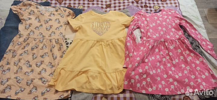 Вещи пакетом для девочки 122 128 134