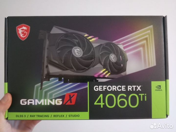 Видеокарта MSI GeForce RTX 4060 Ti gaming X GeForc