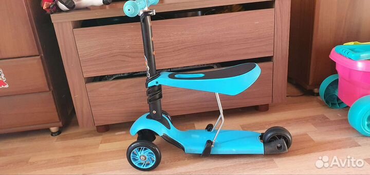 Самокат с сидением forest kids uppy