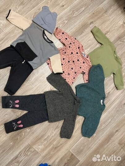 Пакет вещей Zara, HM для девочки 74 80 86 92