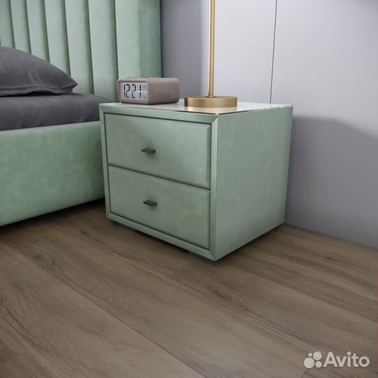 Тумба прикроватная с мягкой обивкой