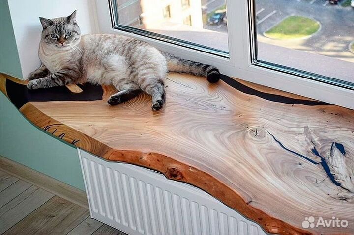 Подоконник из массива, слэба