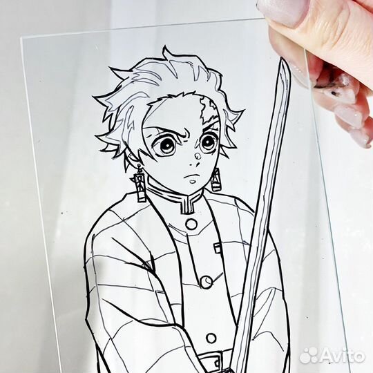 Аниме на стекле, Танджиро, Клинок