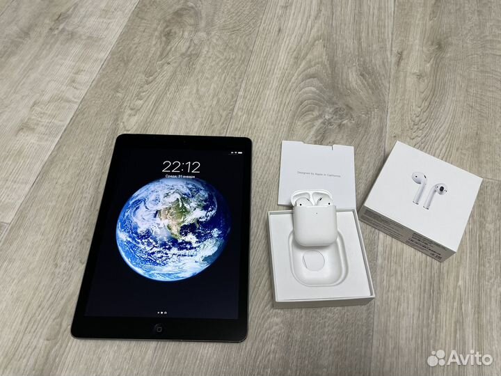 iPad Air 1 + наушники