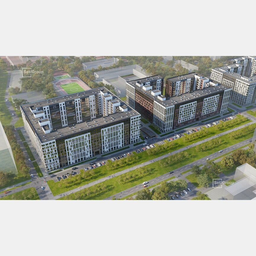 2-к. квартира, 66,6 м², 6/10 эт.