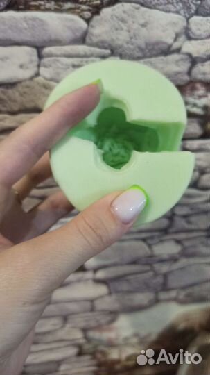 Силиконовая форма пион